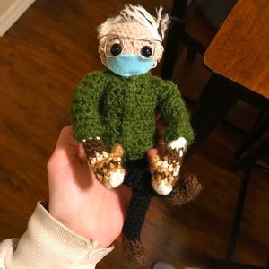 SOLD handmade crochet bernie doll